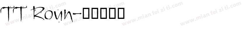 TT Roun字体转换